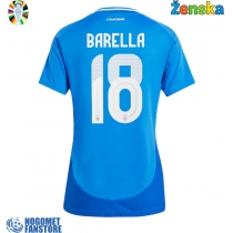 Italija Nicolo Barella #18 Domaci Dres za Ženska EP 2024 Kratak Rukav